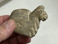 AMAZING PRE-COLUMBIAN CANOPA LLAMA EFFIGY VOTIVE CONTAINER FROM PERU MOTLEY COA