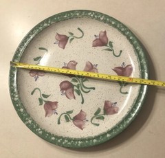 Original Parsley Pottery Magnolia￼ Round Platter Chop Plate 13 3/4”