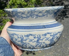 Antique 1880 – 1920 Spongeware Spittoon Victorian – Edwardian