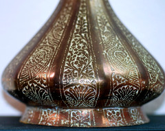 BEAUTIFUL ANTIQUE MUGHAL INDIAN BRONZE HOOKAH BASE c.1800