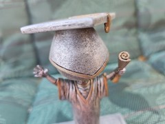 Bobblehead, Graduation,College,High School,paperweight, Metal,pre-owned