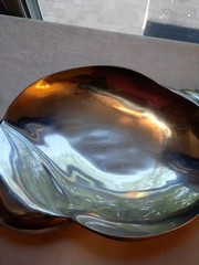VTG 1990s Paradigm Exclusive Cast Aluminum Horn Shell Catch All Decorative Dish