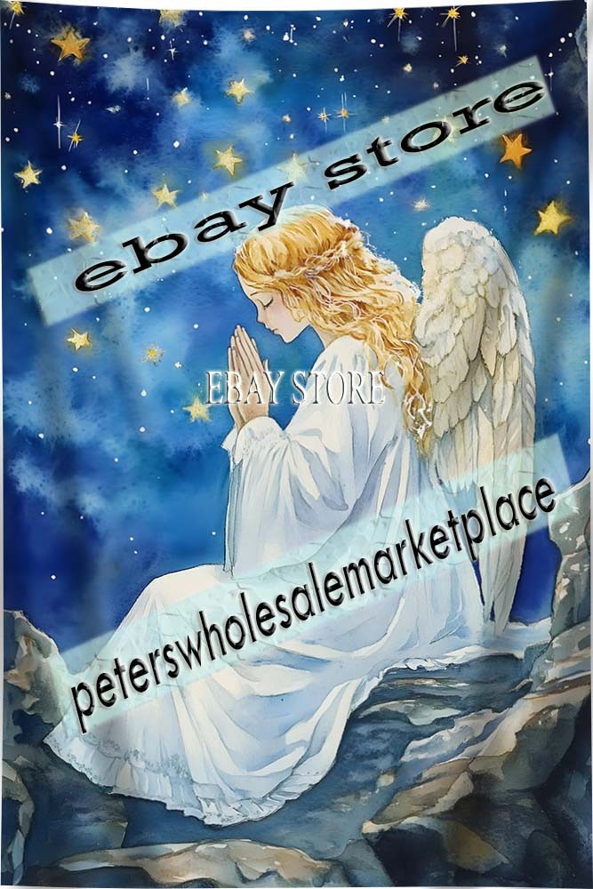 Angel Rest Tapestry Radiant Holiday Wall Decor 59X82 in