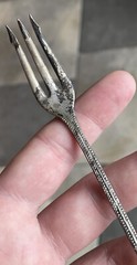 Antique Silver Plated Cocktail Fork Victorian – Edwardian 19th – 20th C.