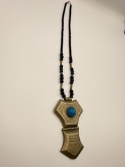 VERY RARE ANCIENT EXTREMELY AGATE PROTECTION AMULET NECKLACE ARTIFACT AUTENTHIC