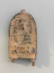 Ancient Roman Bronze Belt Plate Budda Figure 50mm Authentic Artifact Genuine