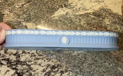 Vintage Wedgwood Jasperware Pen Tray Blue Julius Ceasar