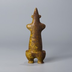 Ancient Near Eastern Jasper Stone Steatopygous Female Idol – Bronze Age