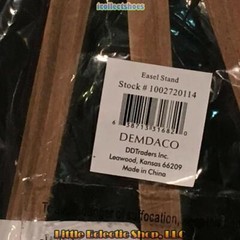 Demdaco 1002720114 Pine Wood & Iron Easel Display Stand for Wall Art or Plaques