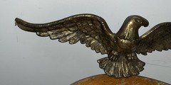 Vintage 19 Inch Cast Aluminum Eagle – Very Good Condition, Brass Color