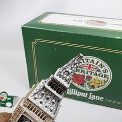 RARE Lilliput Lane Big Ben in Winter L2300 Britain’s Heritage London model