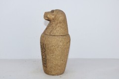PHARAONIC ANCIENT EGYPTIAN BABOON CANOPIC Jars Old Egyptisn Mummification EGYCOM