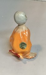 Hagen Renaker Little Horrible Bag In A Sack Orange With Original Label