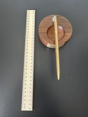 Ink Stand made from Teak of HMY Britannia Royal Yacht Original Antique Desk 1987