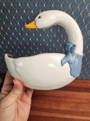 2 Vintage 1987 HOMCO Burwood Country Geese Wall Pockets County Farmhouse 80s