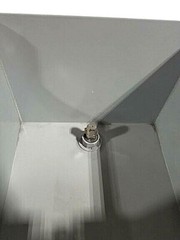 Unbranded Gray Lid Hinged w/Lock; 8×10-1/2×11-5/8; Part #MHD10108RL