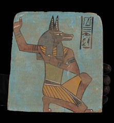 Authentic Egyptian Antique Rare Statue Figurine Egyptian Anubis Relief BC