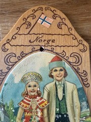 3 Vintage Norwegian Wood Wall Hangings – Bread boards 7” Made In Norway