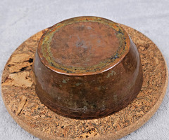RARE ANTIQUE ISLAMIC/PERSIAN TINNED COPPER/BRONZE CEREMONY/PRAYER BOWL HAMMERED