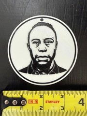 Tiger Woods Mugshot Bag Tag 2026 TPU Durable 3.5 inches DUI Black and White