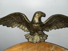 Vintage 19 Inch Cast Aluminum Eagle – Very Good Condition, Brass Color