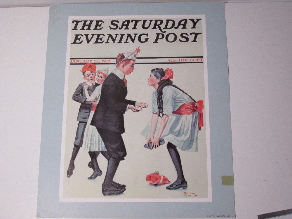 Sepco Norman Rockwell Unframed Sat Evening Post Print Pardon Me