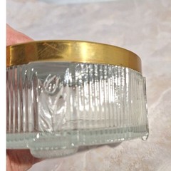 Art Nouveau Vintage Powder Jar Trinket Box Vanity Boudoir Decor As-Is