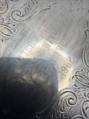 1962 Fresh Meadow Country Club Silver Plate Trophy Tray Presentation Platter NY