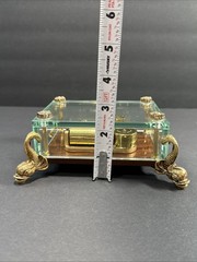 Vintage Original Swiss Reuge Crystal Clear Glass Music Box No 1885 (WORKING!!)