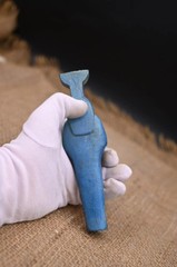 Authentic Ancient Egyptian Antiquities Nephthys Blue Stone Statue Egyptian BC