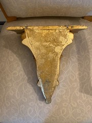 Vintage Italian Neoclassical Gilt Wood Wall Bracket Decoration