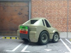Takara Choro Q A-70 Ferrari Testarossa Retro Japan Black Wheels Toy
