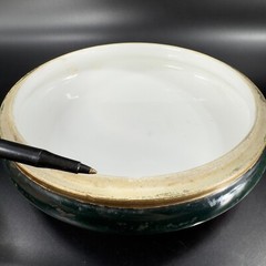 Vintage Limoges Porcelain Large Round Jar Box Hand Painted Container France Vtg