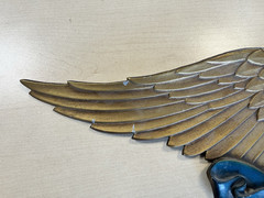 Vintage Sexton 27” Patriotic American Eagle Shield Wall Plaque Cast Aluminum