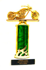 MOTORCYCLE TROPHY, BIKE AWARD, CHOPPER MOTORCYCLE SHOW TROPHY 4DC 8 COLORS