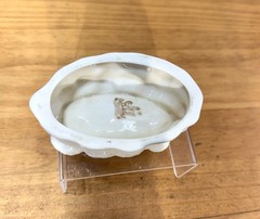 Vintage Belleek Ireland Porcelain Boat Dish Ashtray Luster Glaze