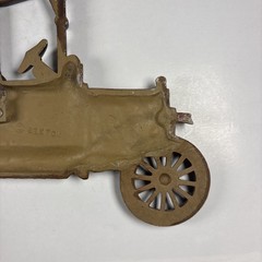 Vintage Sexton Cast Metal Iron RED Automobile Wall Art Decoration Hanging Plaque