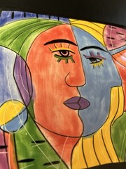 Muzeum Ceramic Tile/Plaque – Cubist Picasso Style