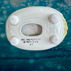 Fitz & Floyd FF Woman in Bathtub Soap Dish Trinket Tray Vintage 1975 Bath Tub