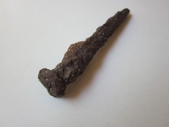 very rare ancient Roman iron nail for crucifixion 1-2 century AD.