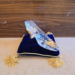 Vintage 1991 24k Gold Plated Franklin Mint Cinderella Golden Crystal Collection