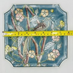 Vintage WBI Chinoiserie Partridge 3 Pc Set – Plate & 2 Trinket Bowls w/ Lids