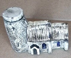 Tey Pottery Britain in Miniature Round Tower Church No 7 Figure Ornament
