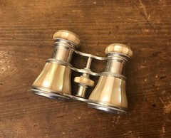 Antique Edwardian LEMAIRE PARIS MOTHER OF PEARL OPERA GLASSES & CASE