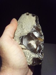 Lower Paleolithic – Superb Acheulean lateral scraper. c.450,000 BP.