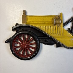 Vintage Sexton Cast Metal Iron Yellow Auto Wall Art Decoration Hanging Plaque