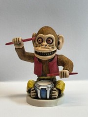 Neil Eyre Designs Halloween Horror Monkey Drum Drummer Chimpanzee