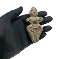 Ancient Mother Goddess Stone Idol – 2000 BC Fertility Worshiper Venus Figure