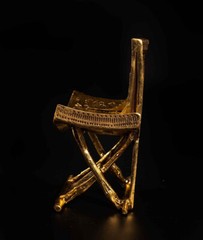 Egyptian Antiquities golden throne chair throne of the king tutankhamun Rare BC