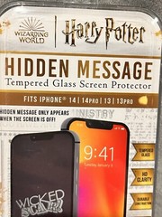 Harry Potter Hidden Message Tempered Glass Screen Protector Iphone 14 Pro 13 Pro